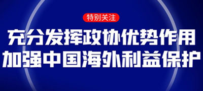 充分发挥人民政协优势作用 加强中国海外利益保护
